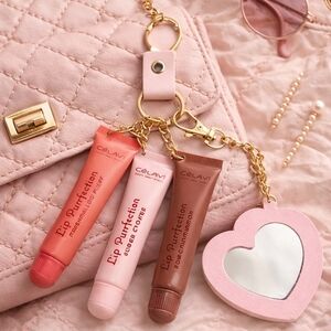 CélaVi Lip Purrfection Purse Keychain Lip Care Set 💕 Mirror Charm